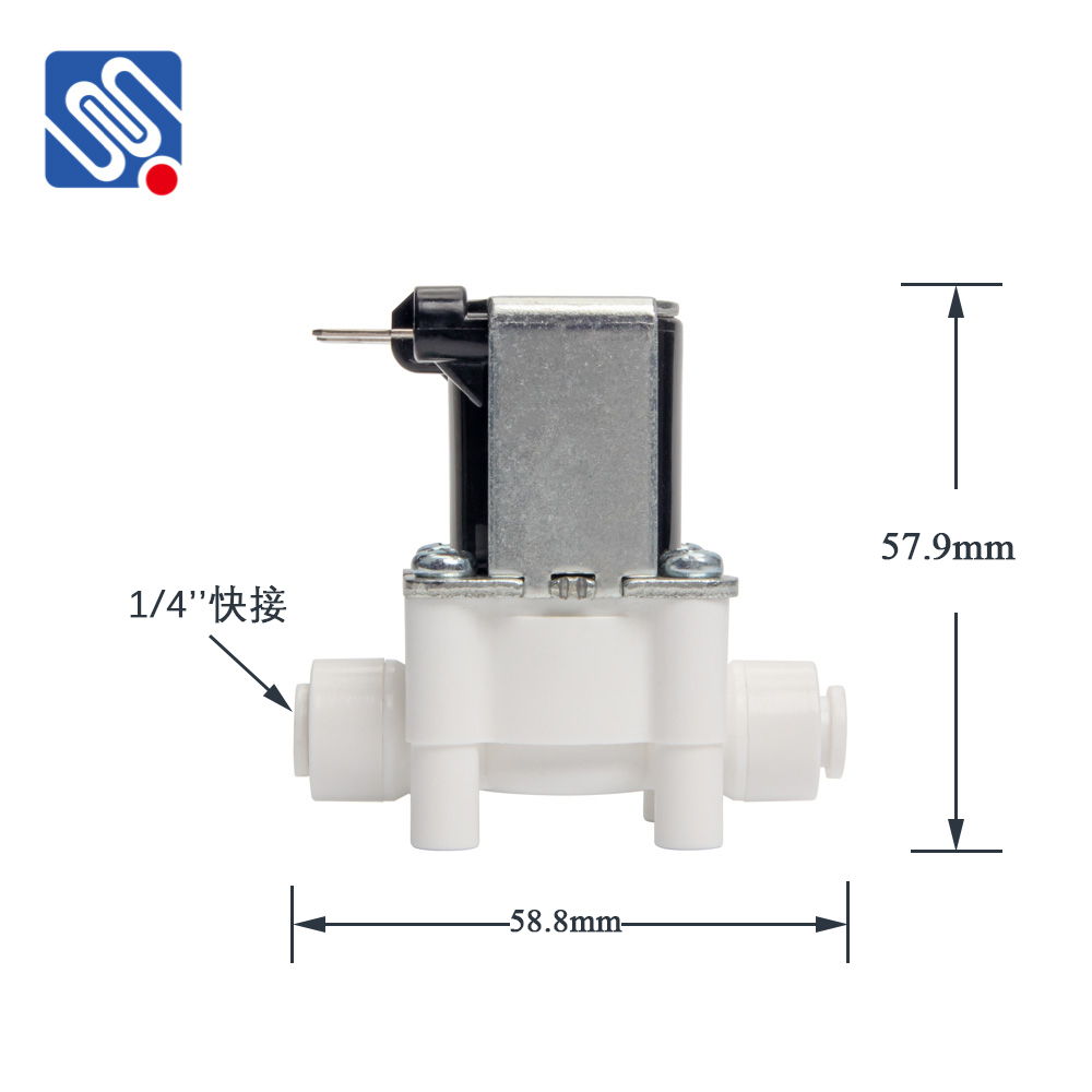 Válvula solenoide de plástico para agua